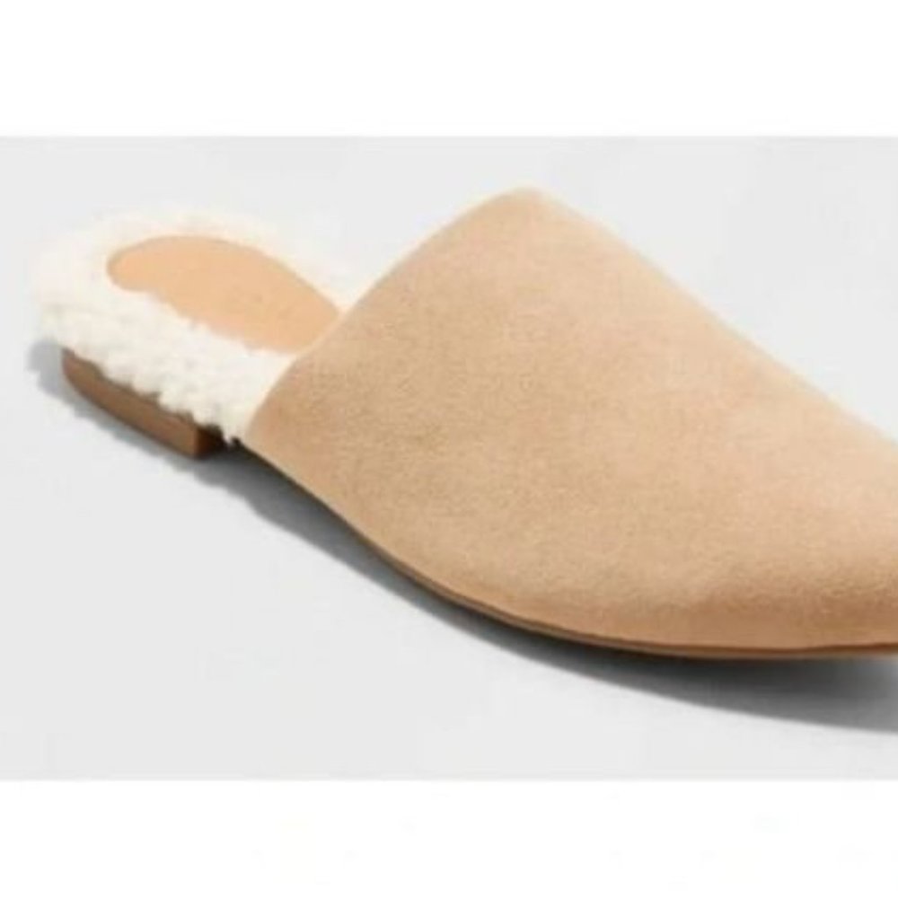 Universal Thead Zuri Tan Mules Flat Shoes - Womens size 8 - NEW - Picture 4 of 4